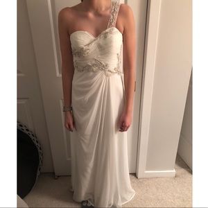 White Chiffon Prom Dress